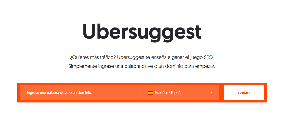 Ubbersuggest SEO