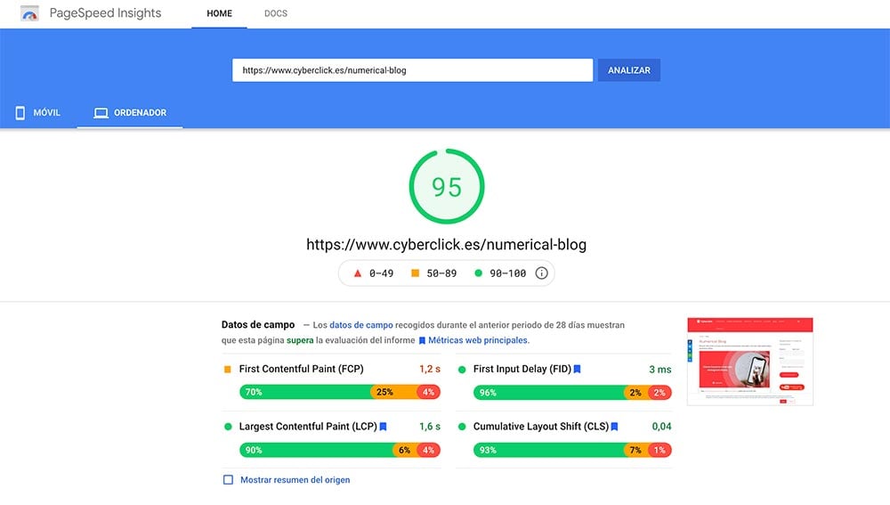 Google PageSpeed que es y como mejorar la velocidad de tu web o blog