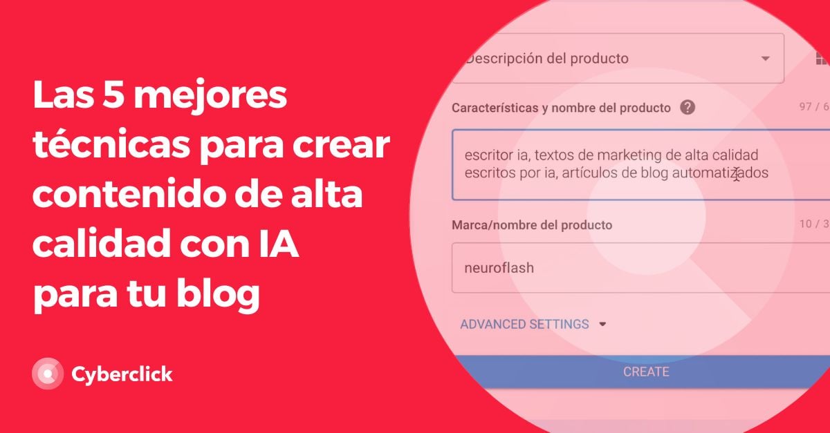Las 5 técnicas para crear contenido con inteligencia artificial