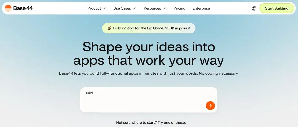 base44 creacion app web