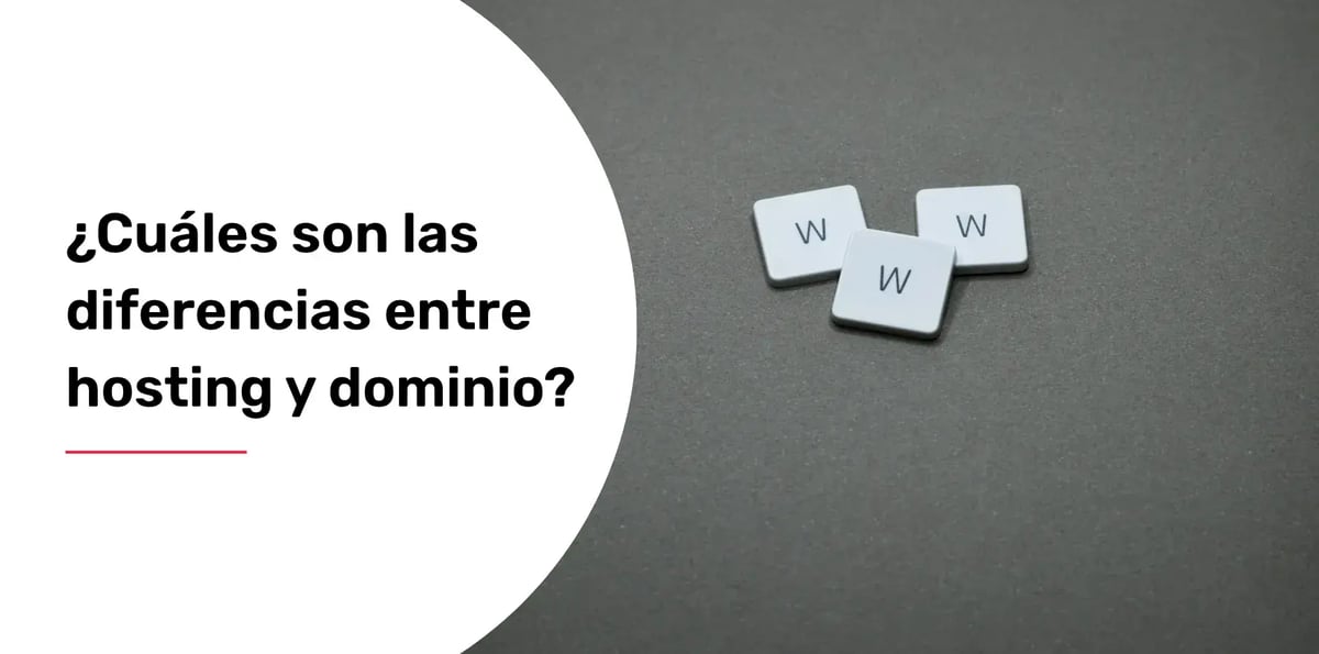 ¿Cuáles son las diferencias entre hosting y dominio?
