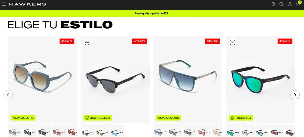 ecommerce hawkers españa