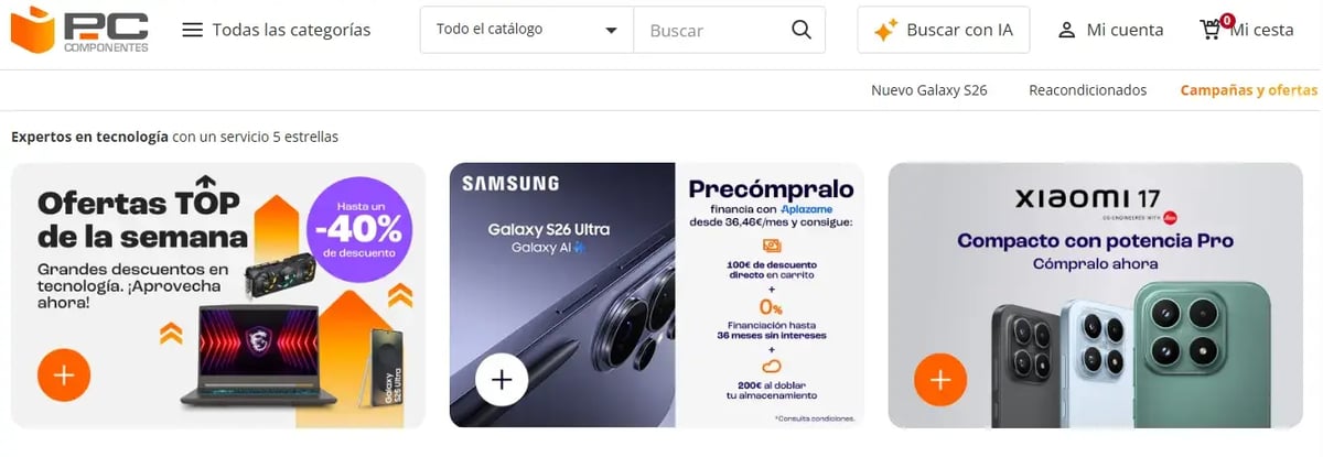 ecommerce pc componentes