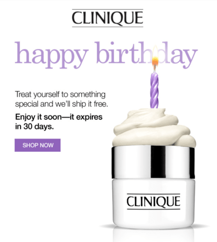 ejemplo mail de aniversario - clinique