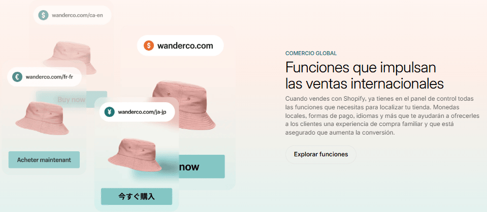 internacional shopify