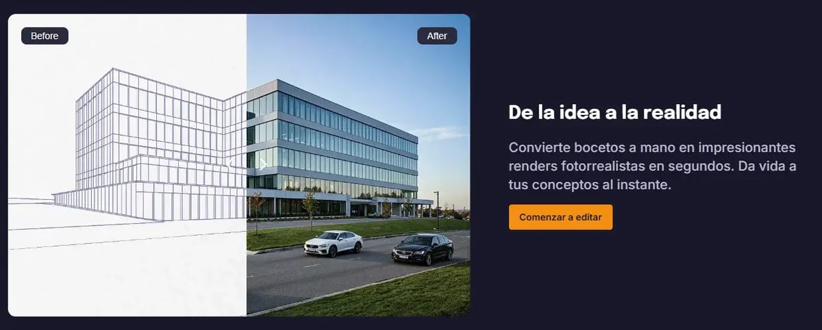 rendair herramienta ia arquitectos