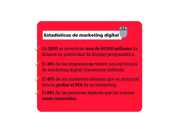 7. 50 estadisticas de marketing digital para 2019
