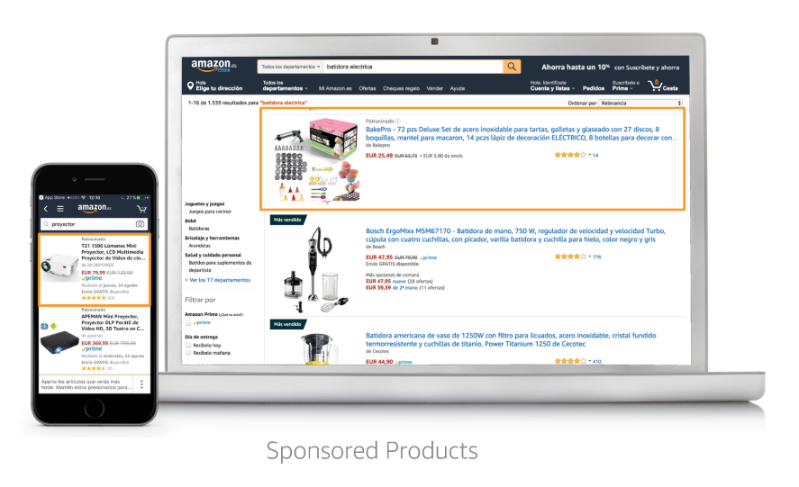 buscar la página de amazon