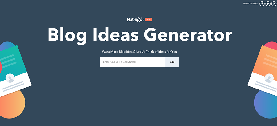 Blog Ideas Generator Hubspot