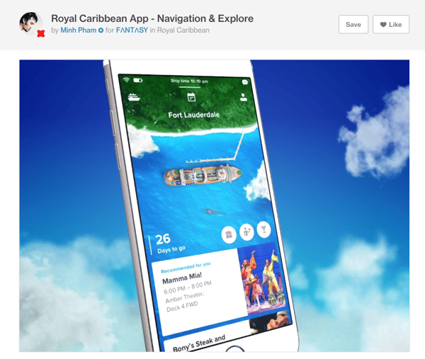 Diseño y UX - app Royal Caribbean