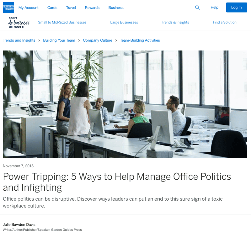 inbound marketing - American Express 2