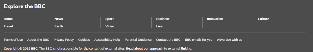 footer de la bbc