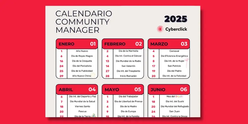Calendario Community Manager 2025