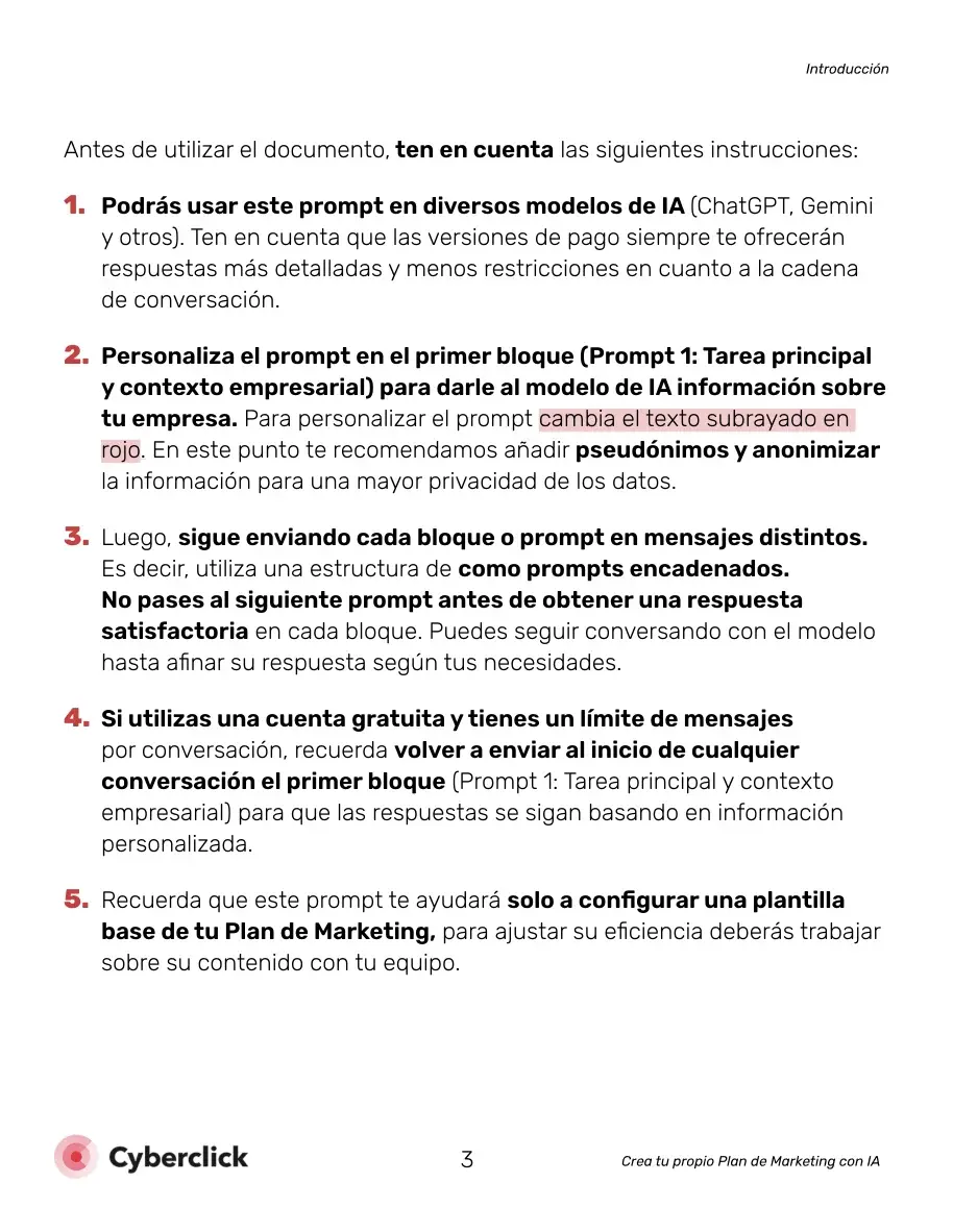 Prompt Plan de Marketing