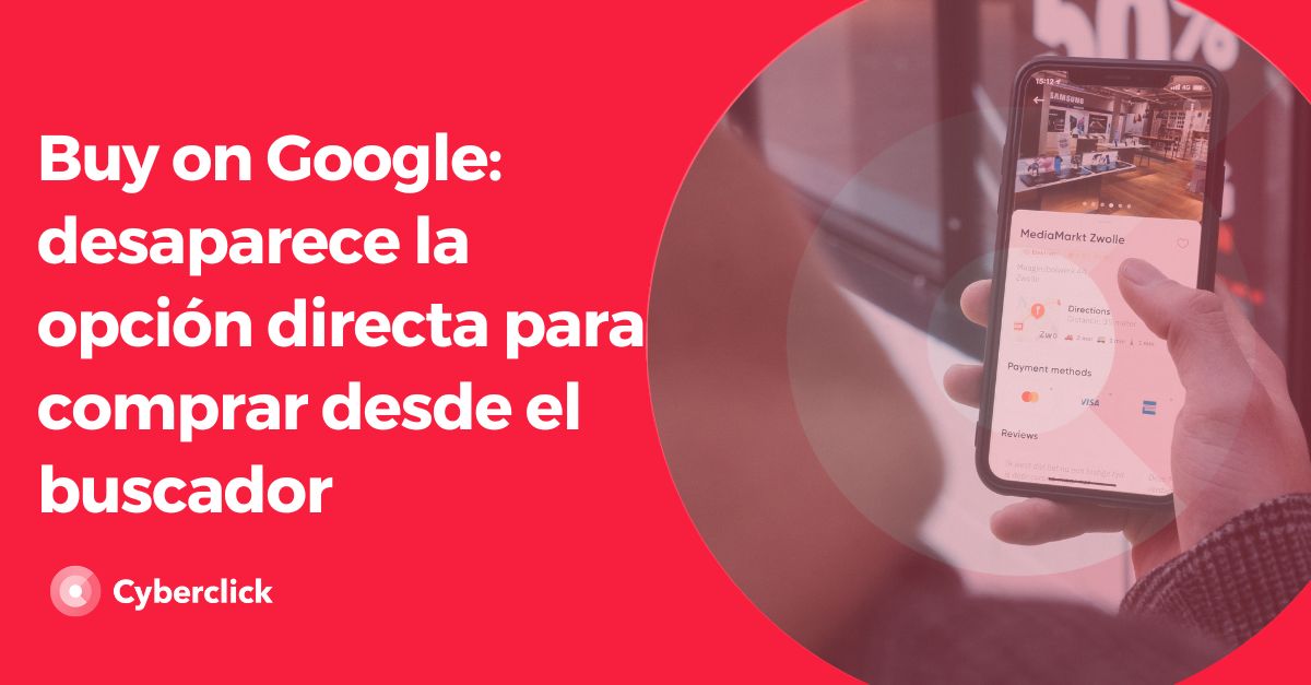 Buy on Google - desaparece la opcion directa para comprar desde el buscador