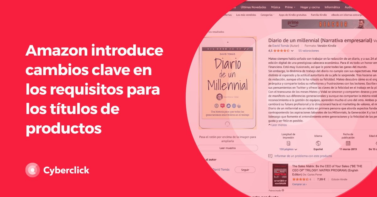 Amazon introduce cambios clave en los requisitos para los titulos de productos
