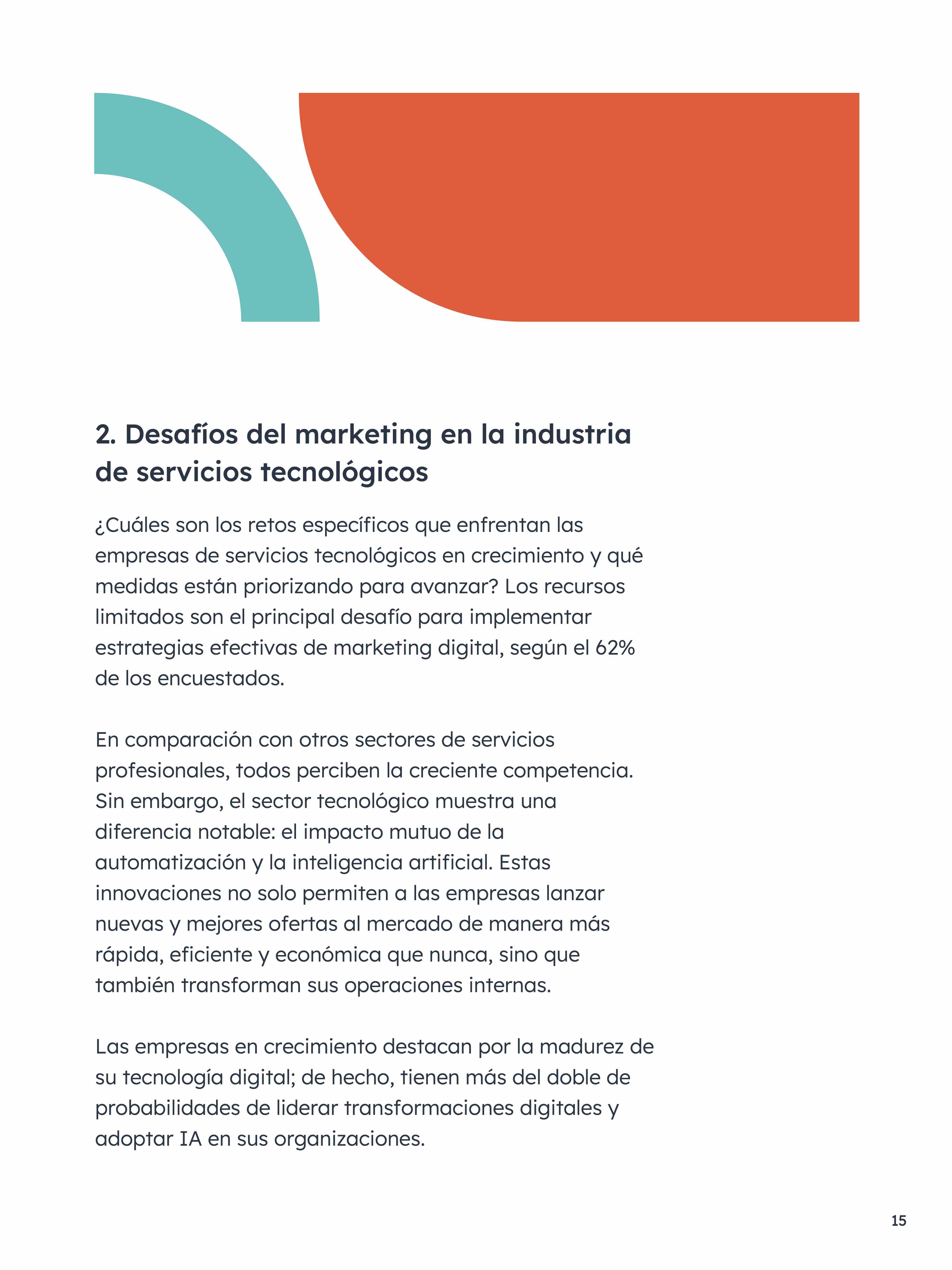 Estado del marketing y las ventas en la industria de servicios tecnológicos pag interior 1